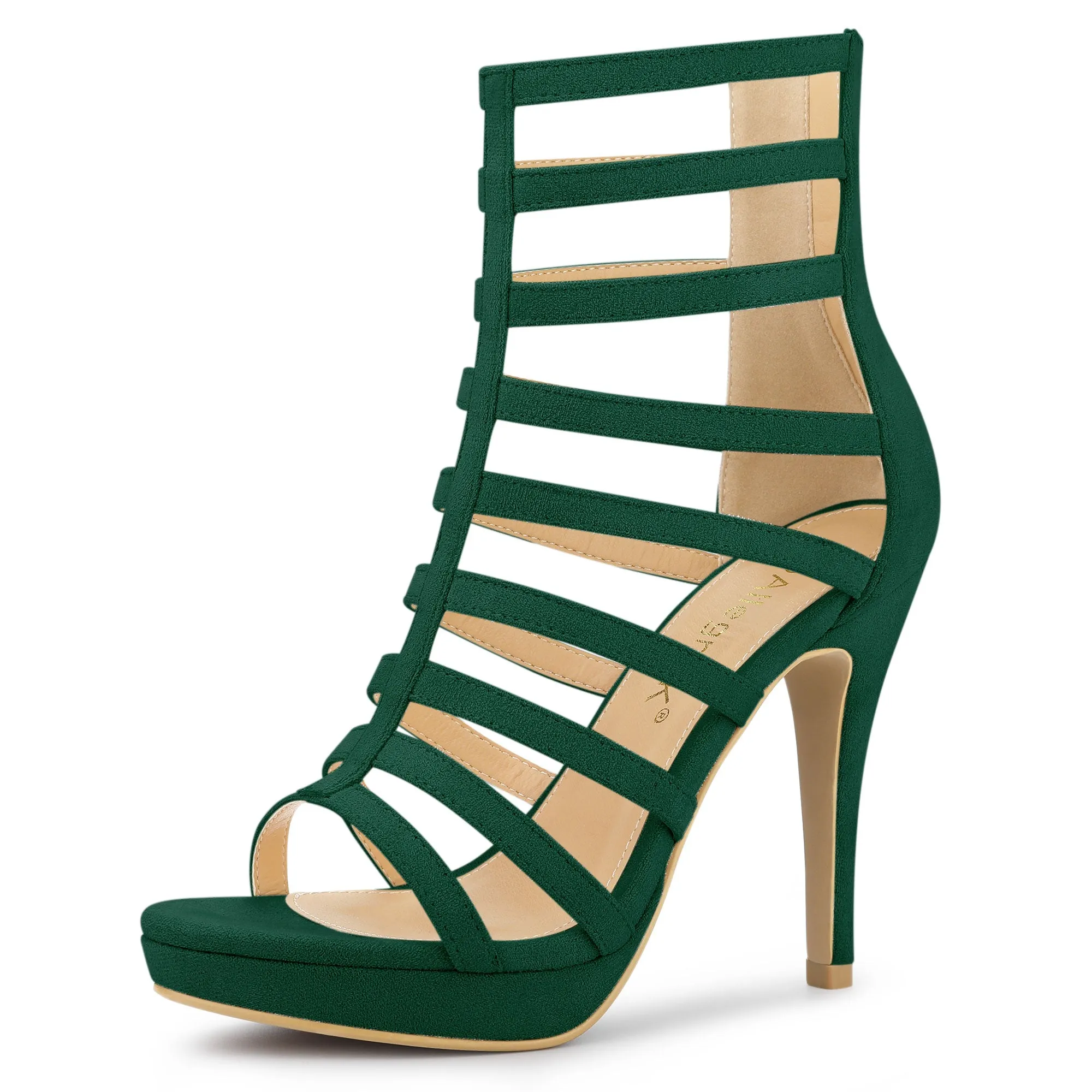 Platform Strappy Gladiator Stiletto Heel Sandals