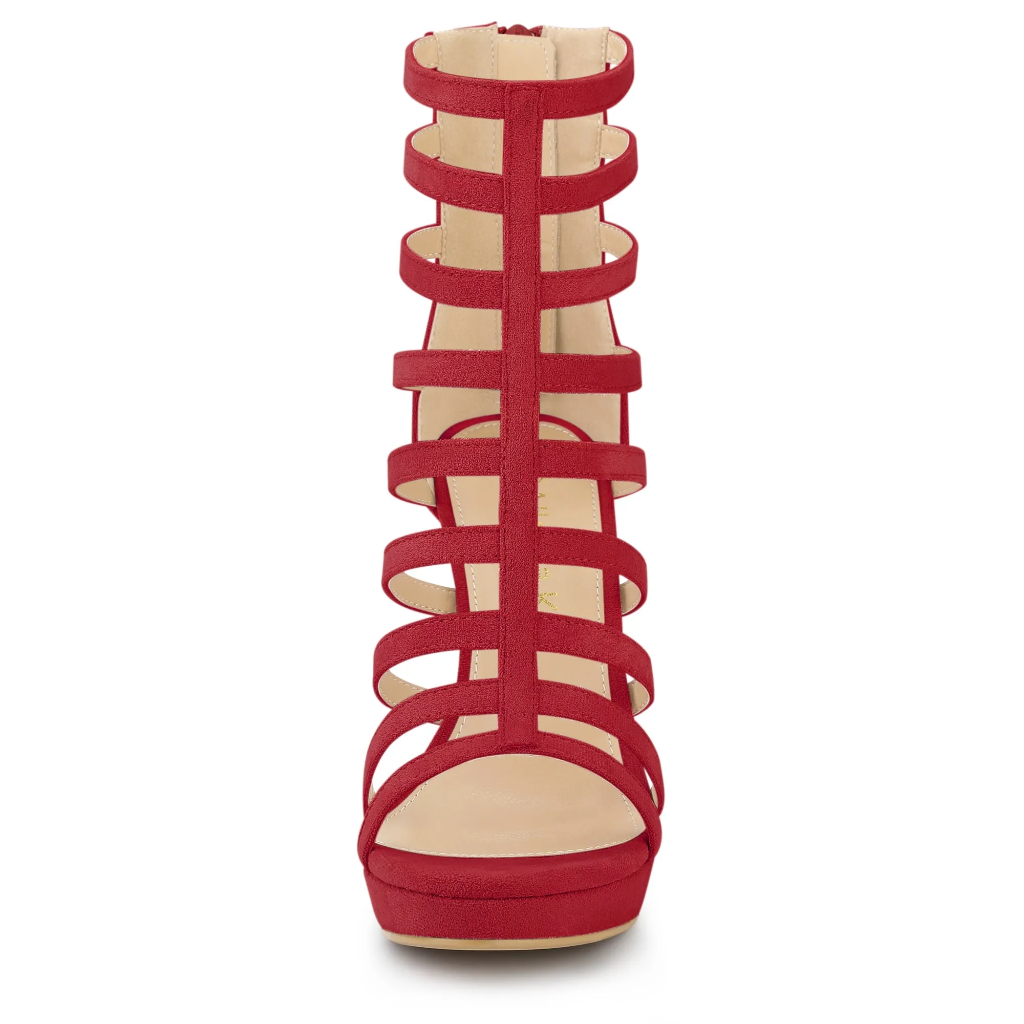 Platform Strappy Gladiator Stiletto Heel Sandals