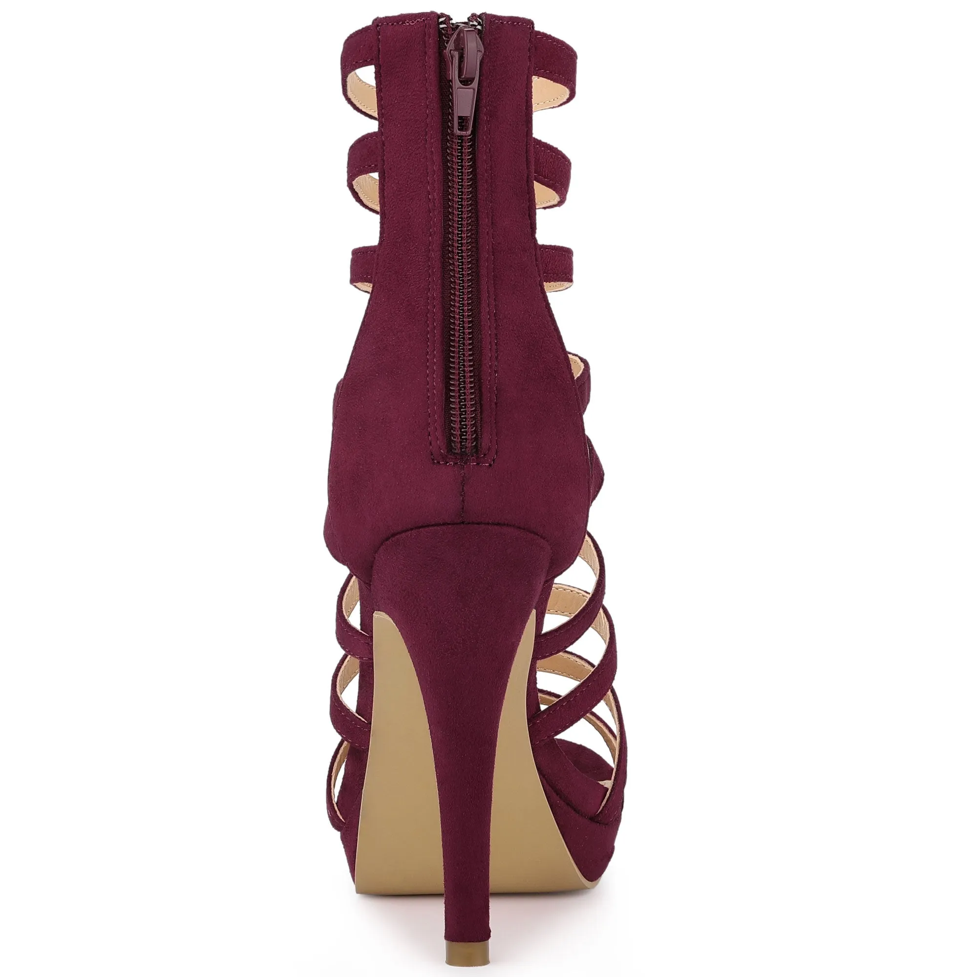 Platform Strappy Gladiator Stiletto Heel Sandals