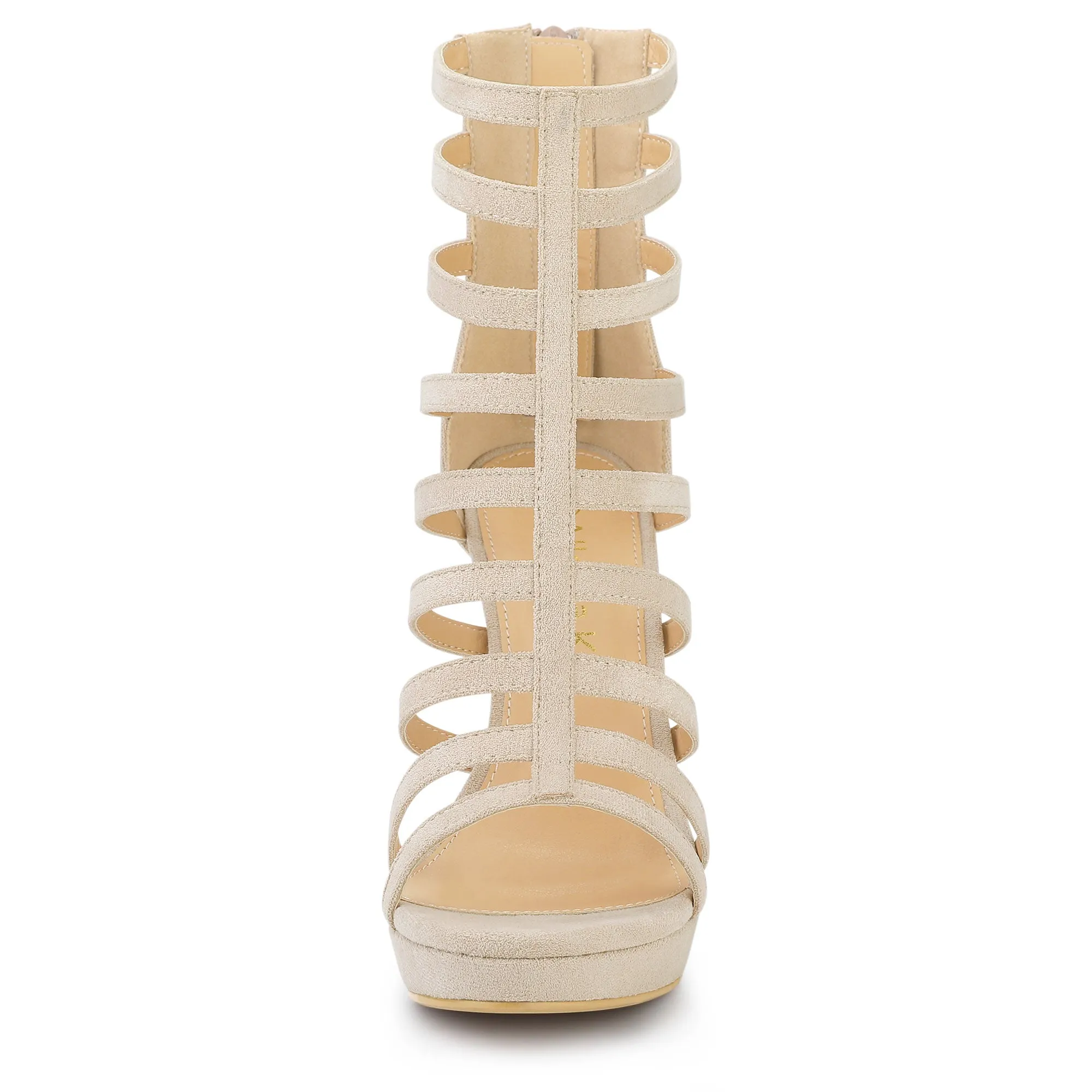 Platform Strappy Gladiator Stiletto Heel Sandals