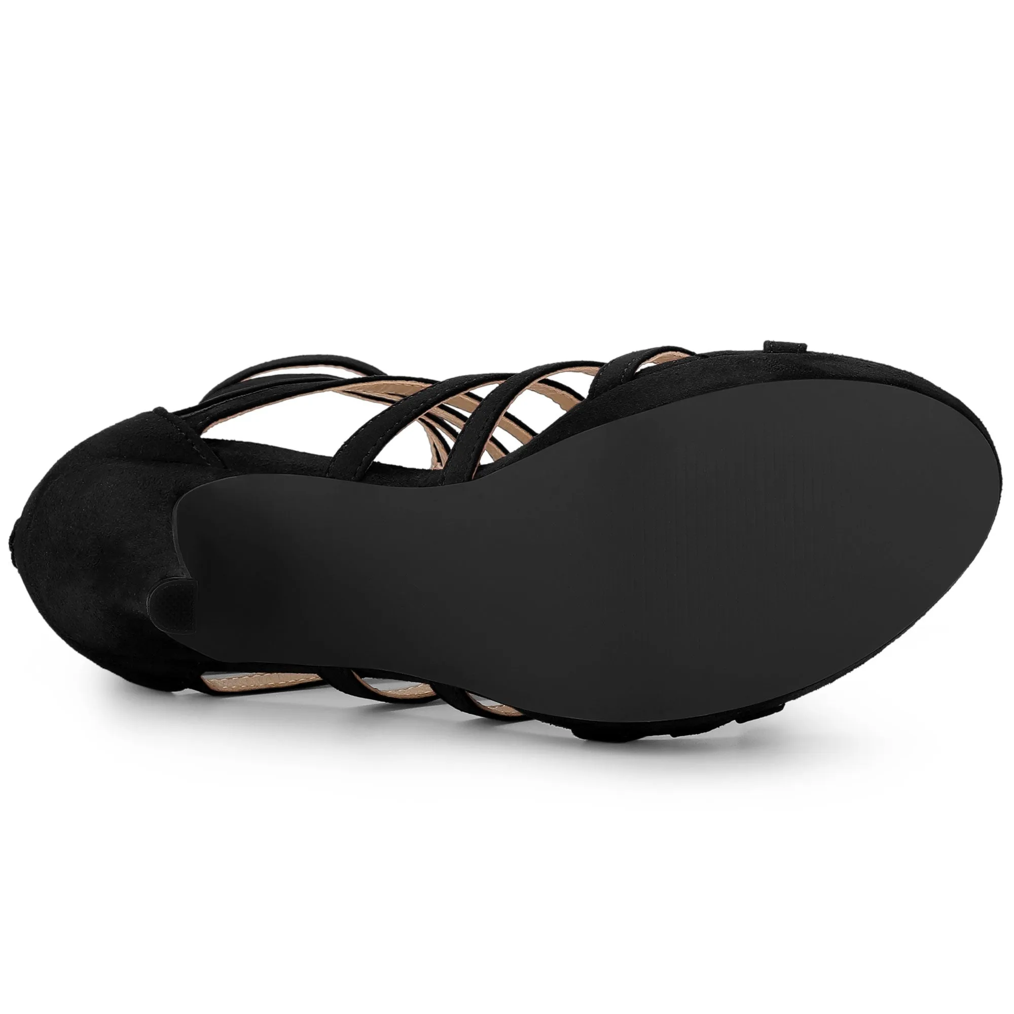 Platform Strappy Gladiator Stiletto Heel Sandals