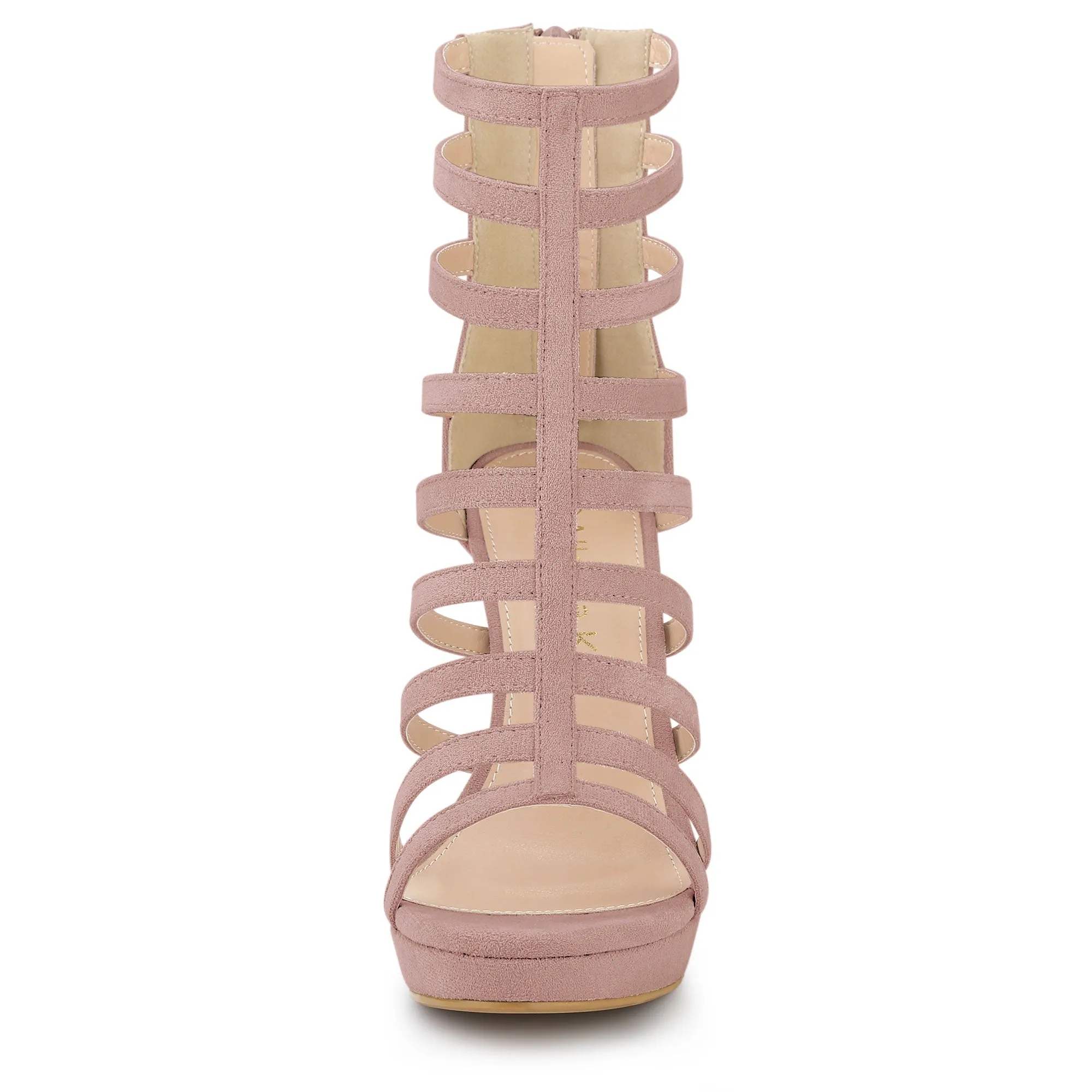 Platform Strappy Gladiator Stiletto Heel Sandals