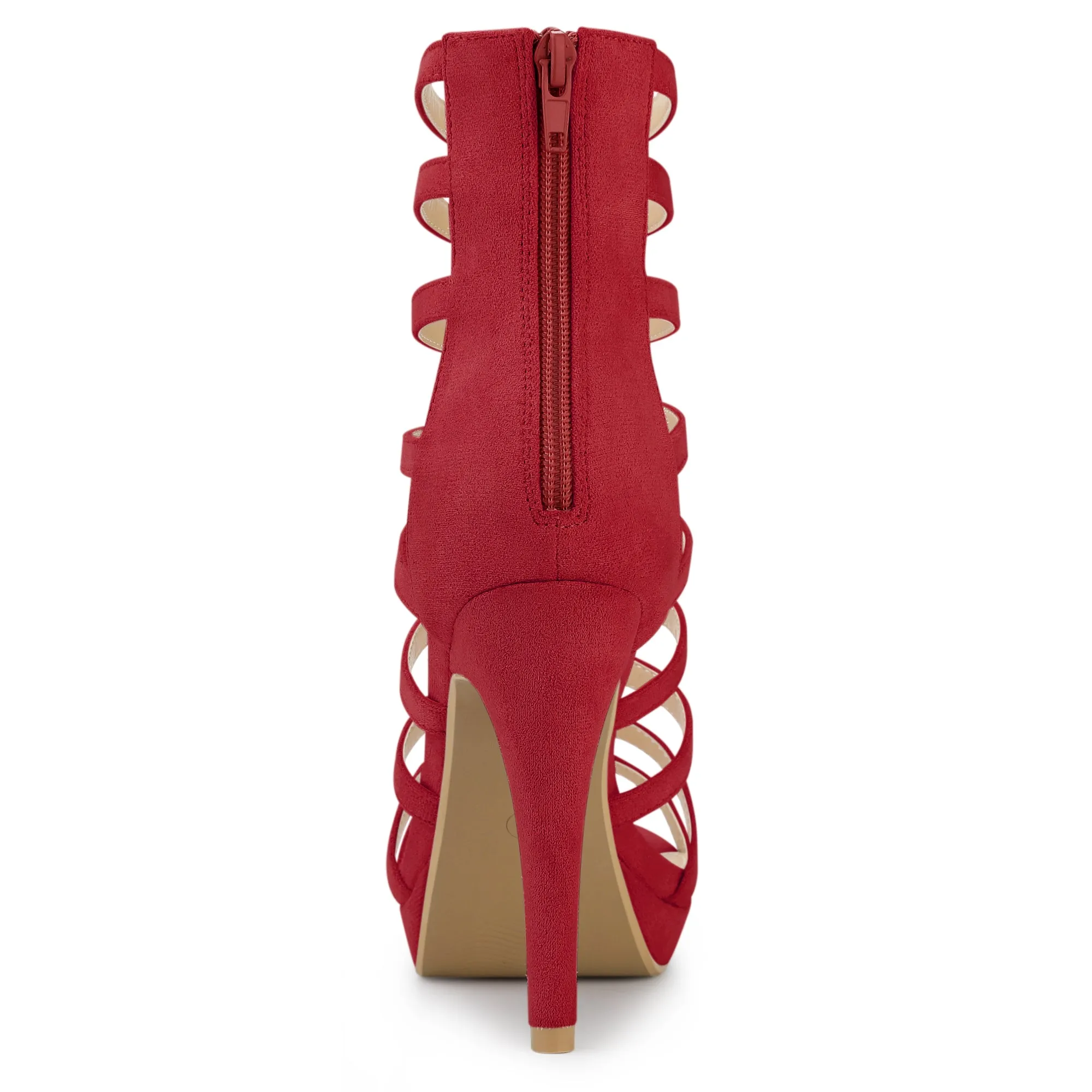 Platform Strappy Gladiator Stiletto Heel Sandals
