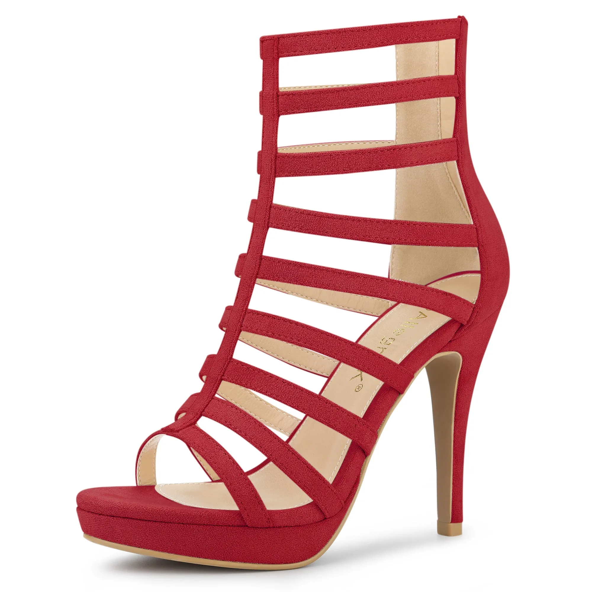 Platform Strappy Gladiator Stiletto Heel Sandals