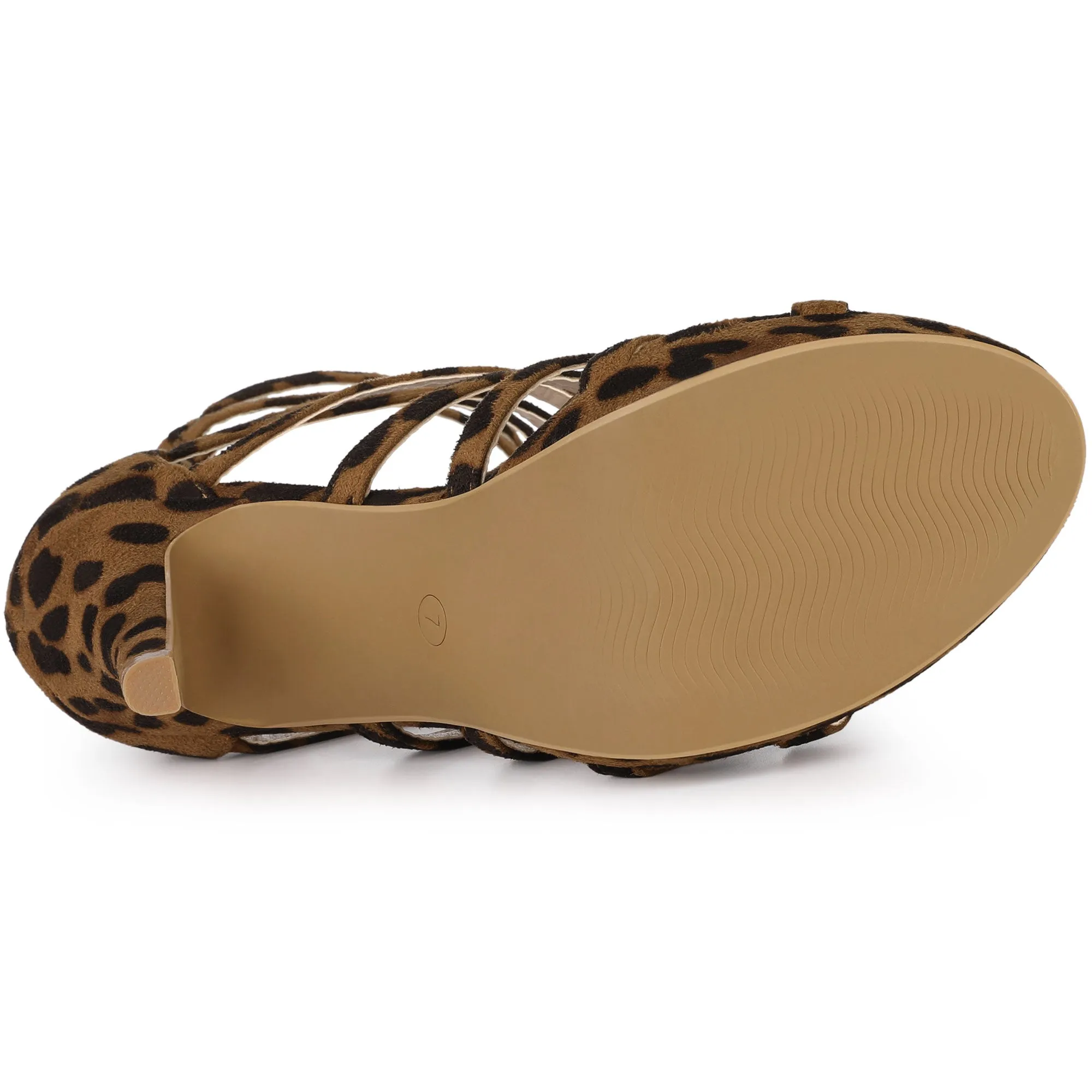 Platform Strappy Gladiator Stiletto Heel Sandals