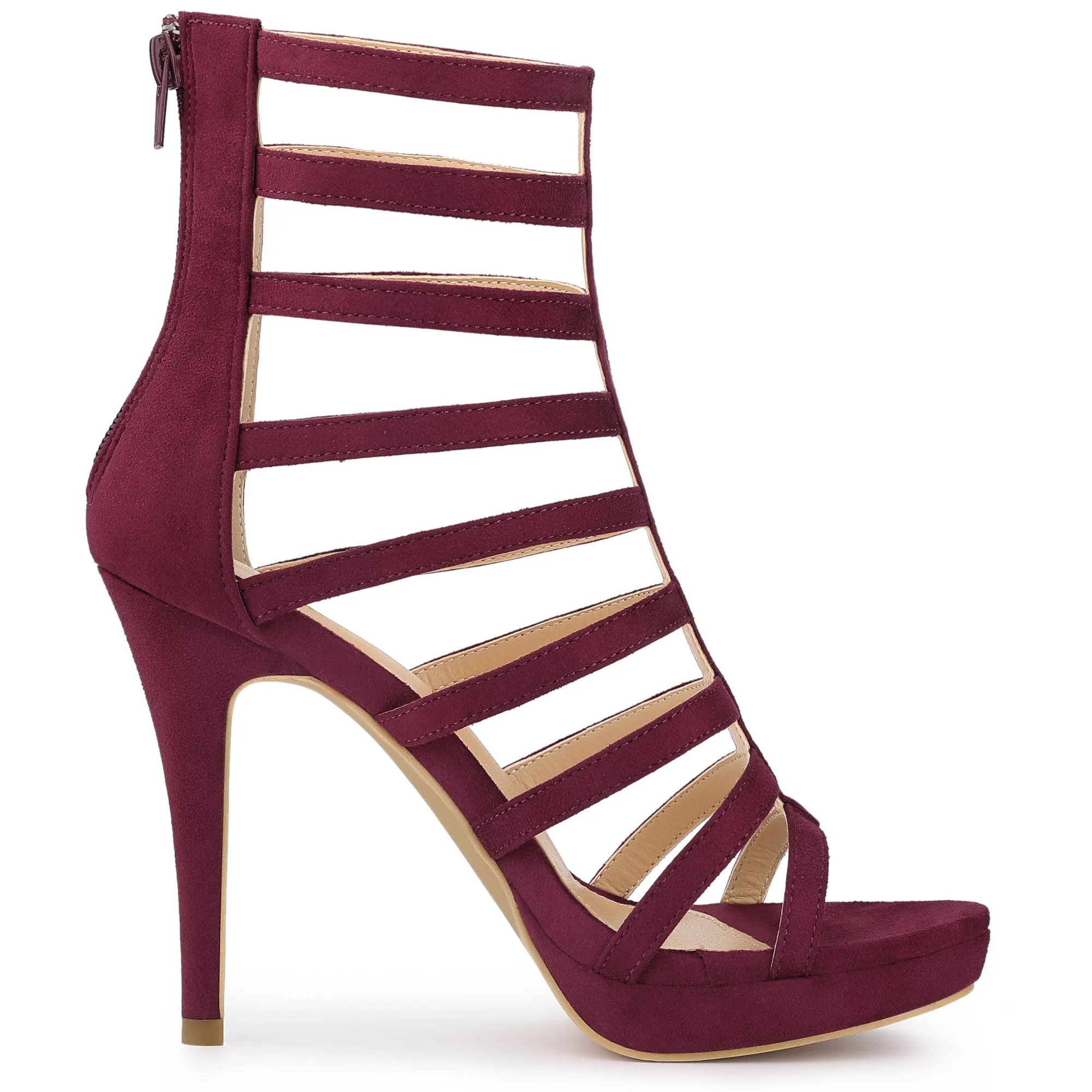 Platform Strappy Gladiator Stiletto Heel Sandals
