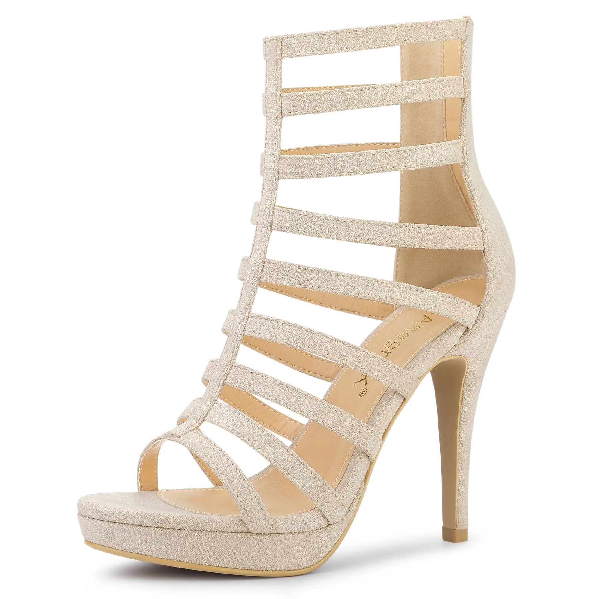 Platform Strappy Gladiator Stiletto Heel Sandals