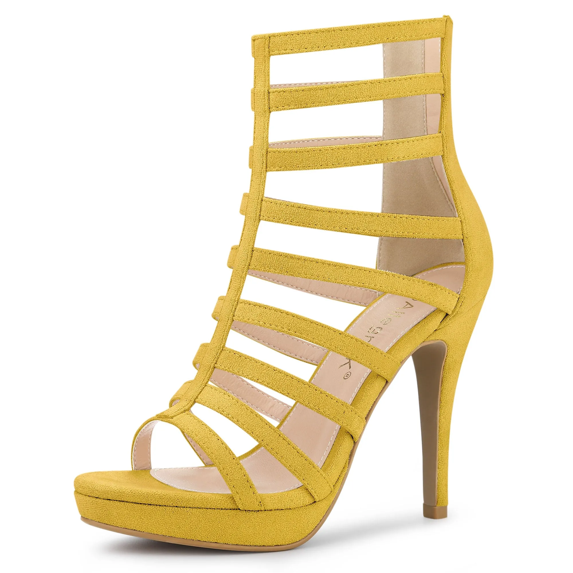 Platform Strappy Gladiator Stiletto Heel Sandals