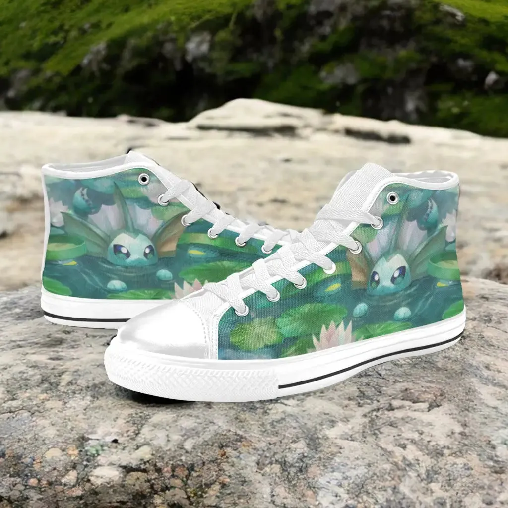 Pokemon Vaporeon Shoes High Top Sneakers for Kids and Adults