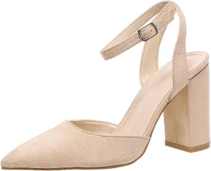 Pumps Shoes Women's Platform Chunky High Heels Opentoe Block Ankle Strap Dress Bridal Party Wedding Shoes