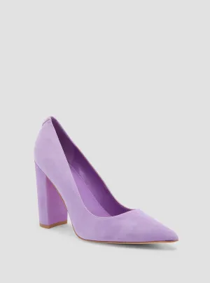 Purple Abagail Suede Pumps