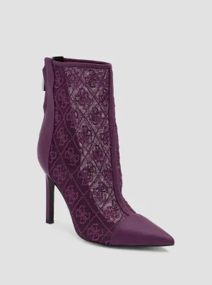 Purple Sinthy Logo Boots