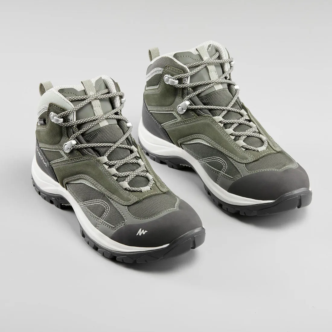 Quechua MH 100 Women's Hiking Boots - Mid - Waterproof - Green