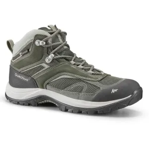 Quechua MH 100 Women's Hiking Boots - Mid - Waterproof - Green