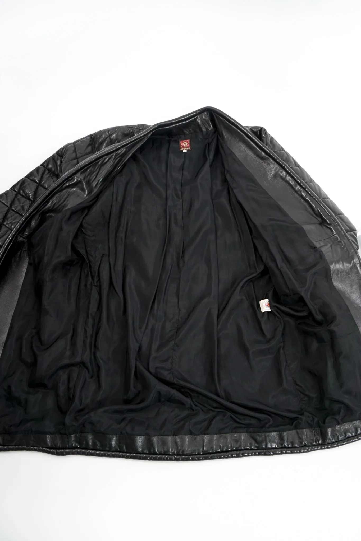 Quilted Leather Cocoon Coat