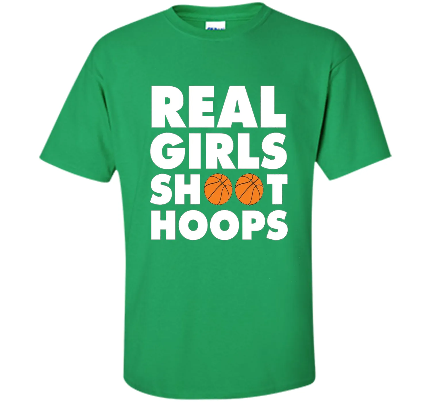 Real Girls Shoot Hoops Basketball T-Shirt