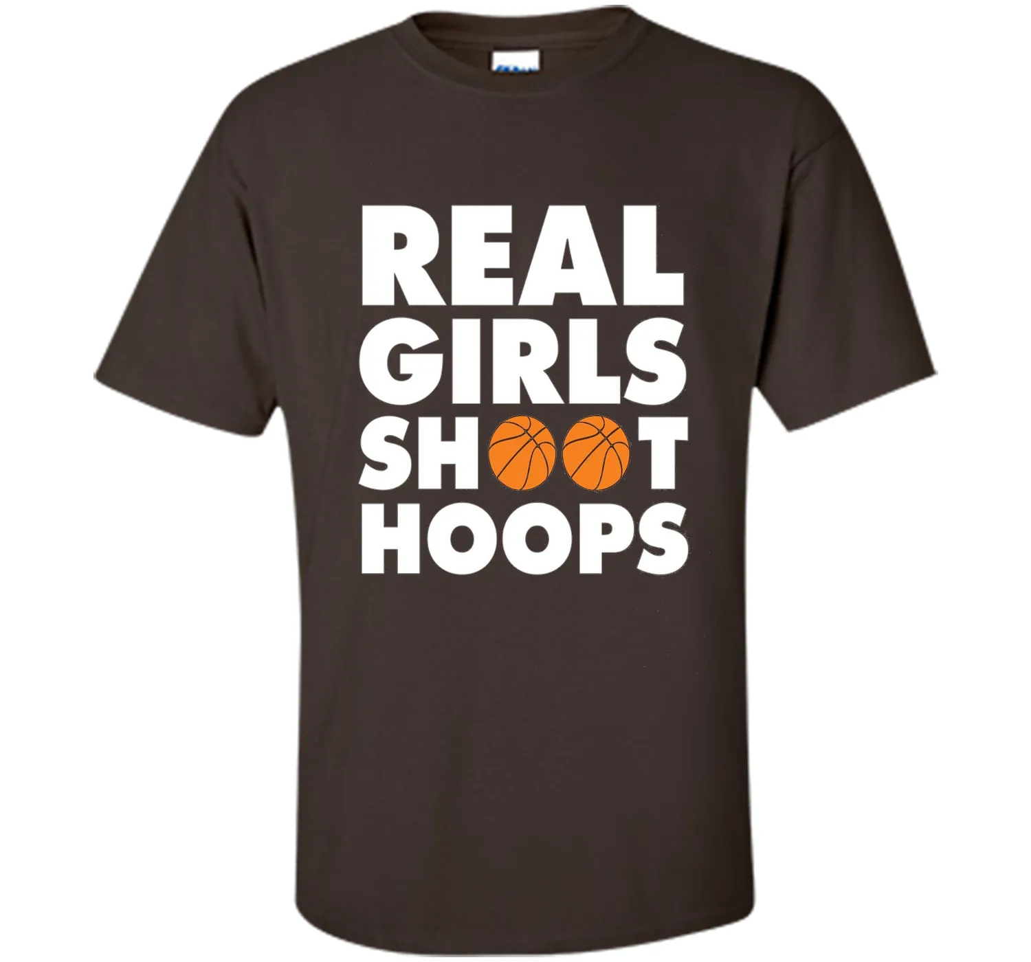 Real Girls Shoot Hoops Basketball T-Shirt