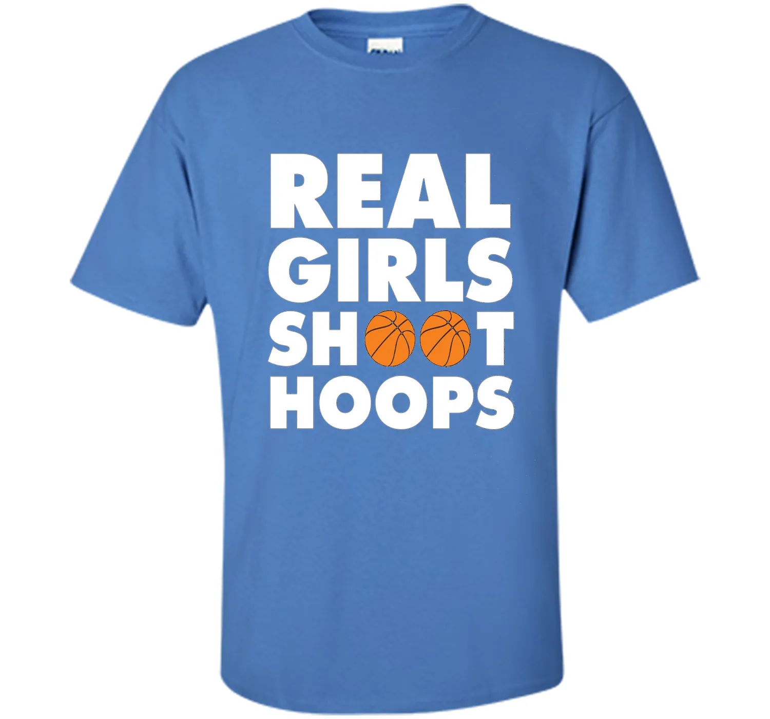 Real Girls Shoot Hoops Basketball T-Shirt