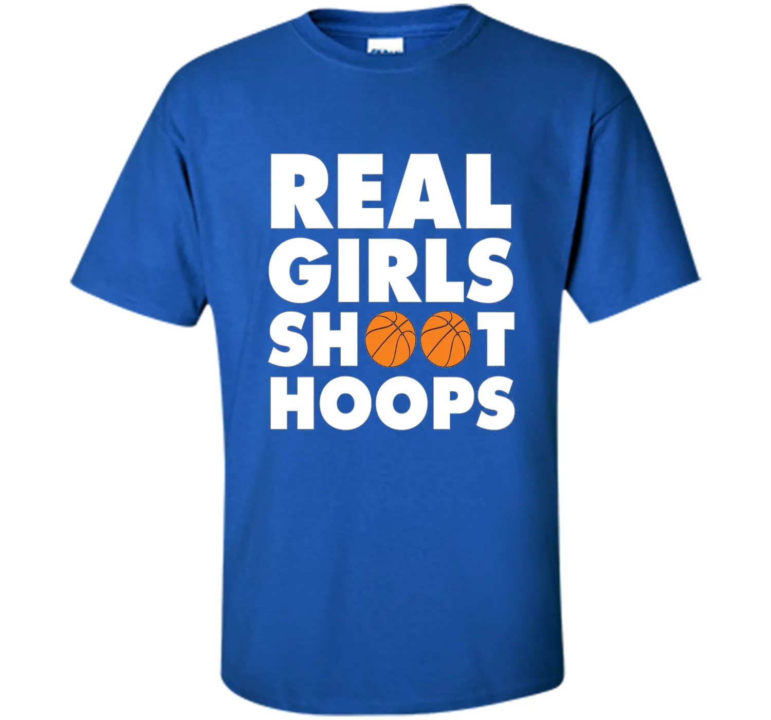 Real Girls Shoot Hoops Basketball T-Shirt