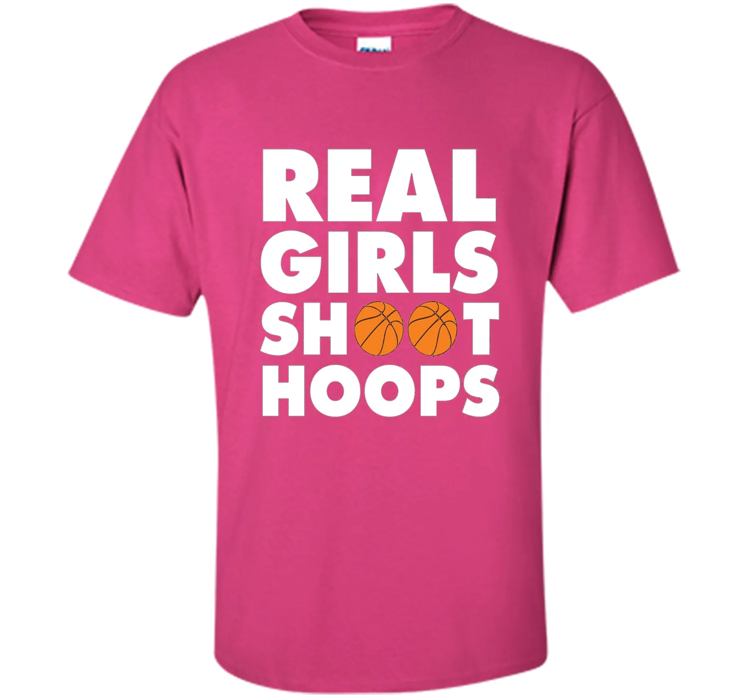 Real Girls Shoot Hoops Basketball T-Shirt