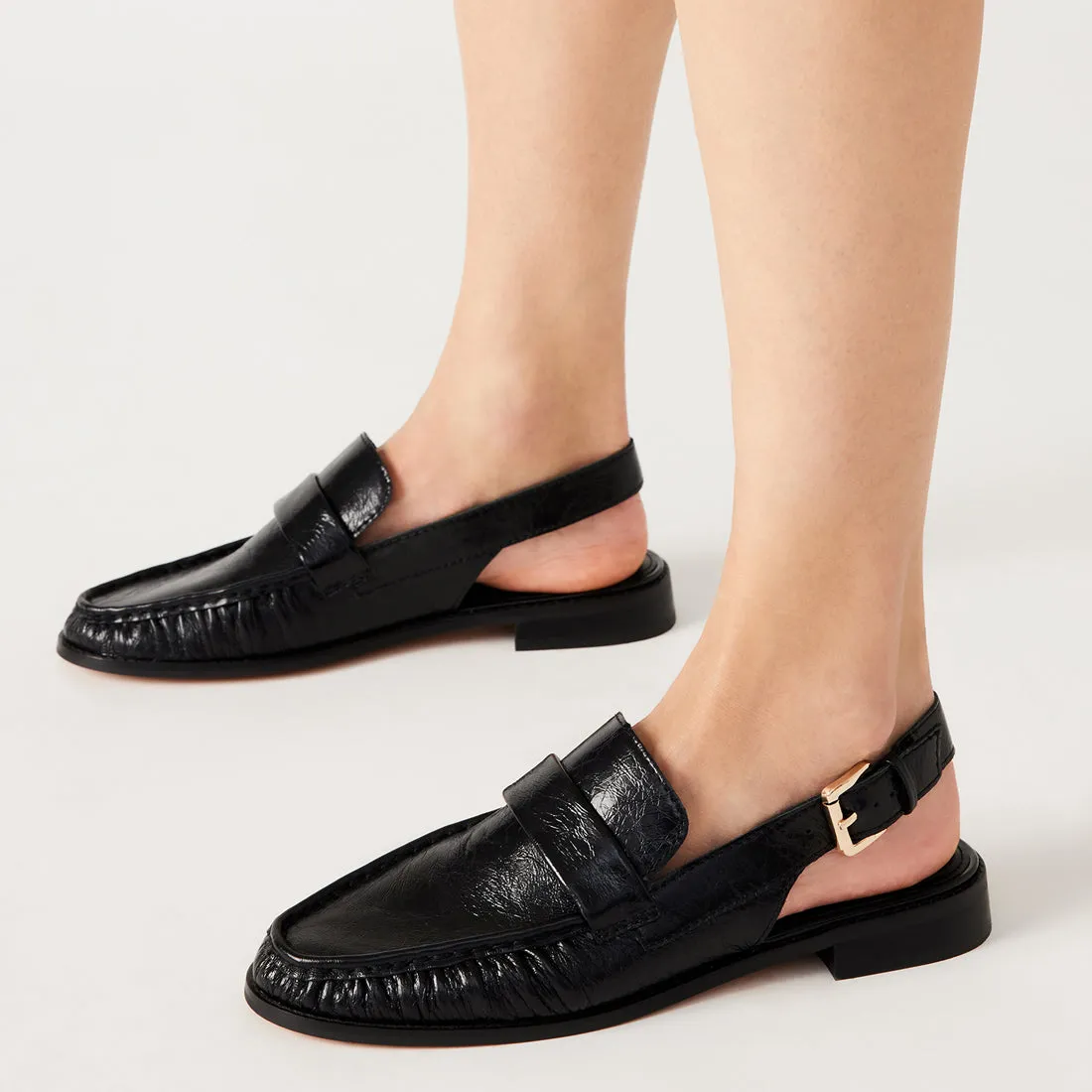 Reeves Pump BLACK LEATHER
