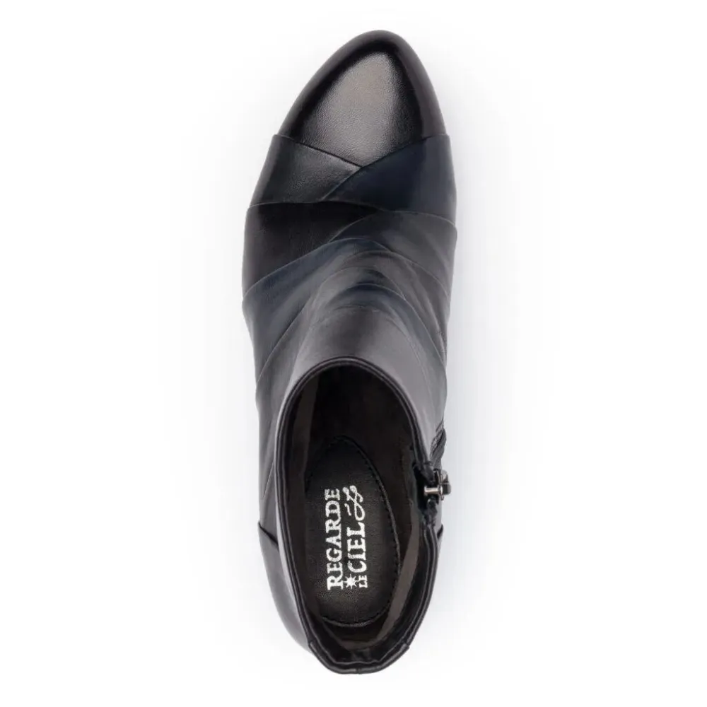 Regarde Le Ciel Stefany 172 Black/Navy/Piombo Bootie (Women's)