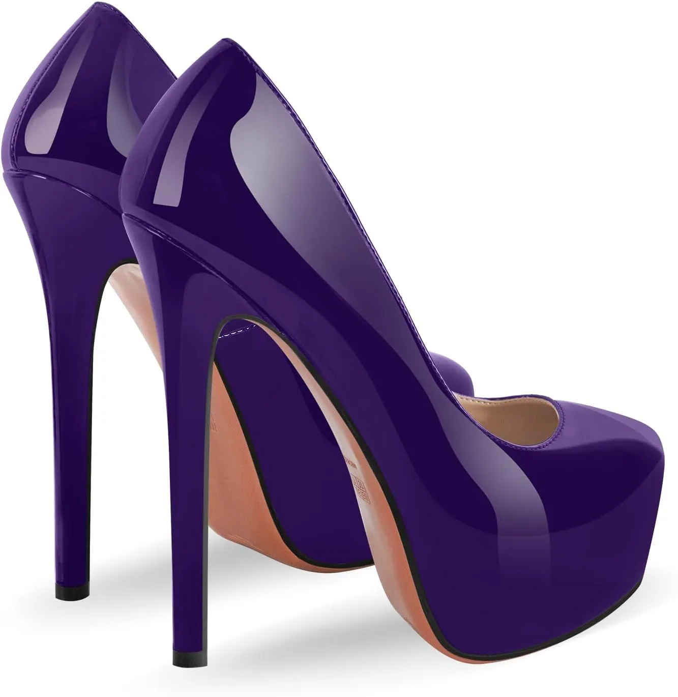 richealnini Sexy Platform Heel Pumps for Women Slip On Stiletto High Heels