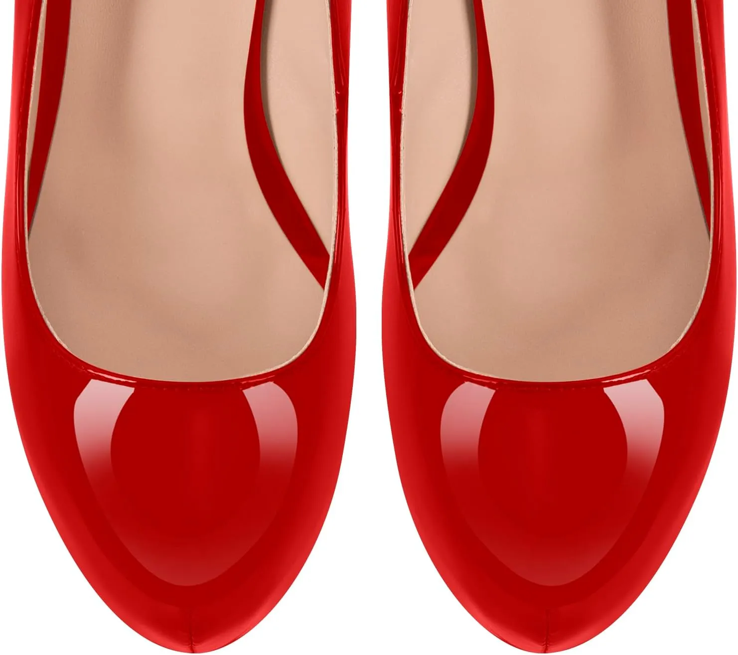 richealnini Sexy Platform Heel Pumps for Women Slip On Stiletto High Heels
