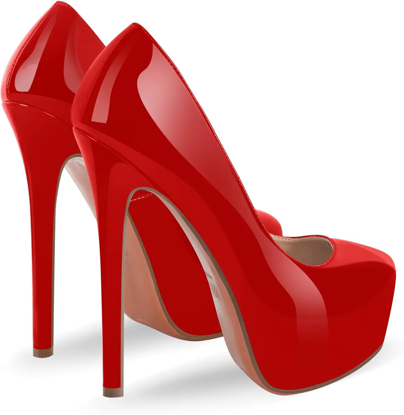 richealnini Sexy Platform Heel Pumps for Women Slip On Stiletto High Heels