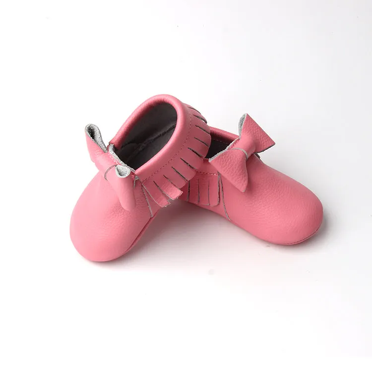 RTS Big Bow Moccasins- Pink