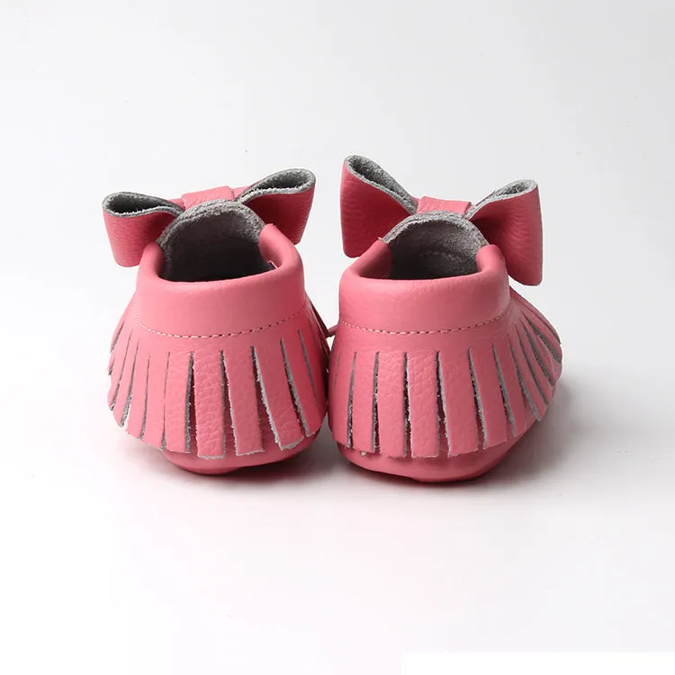 RTS Big Bow Moccasins- Pink