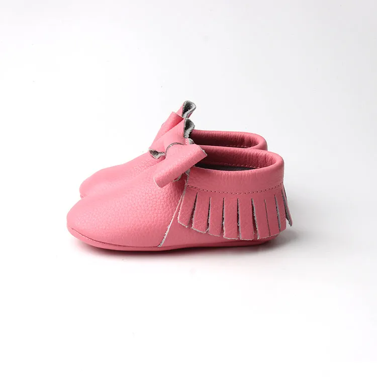 RTS Big Bow Moccasins- Pink
