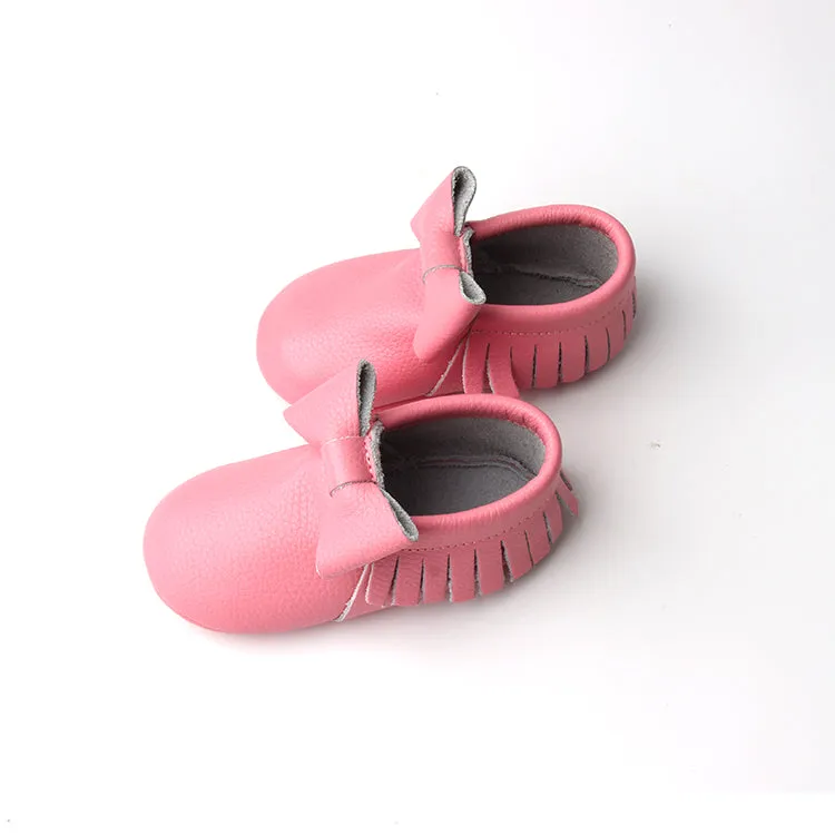 RTS Big Bow Moccasins- Pink