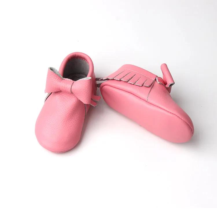RTS Big Bow Moccasins- Pink