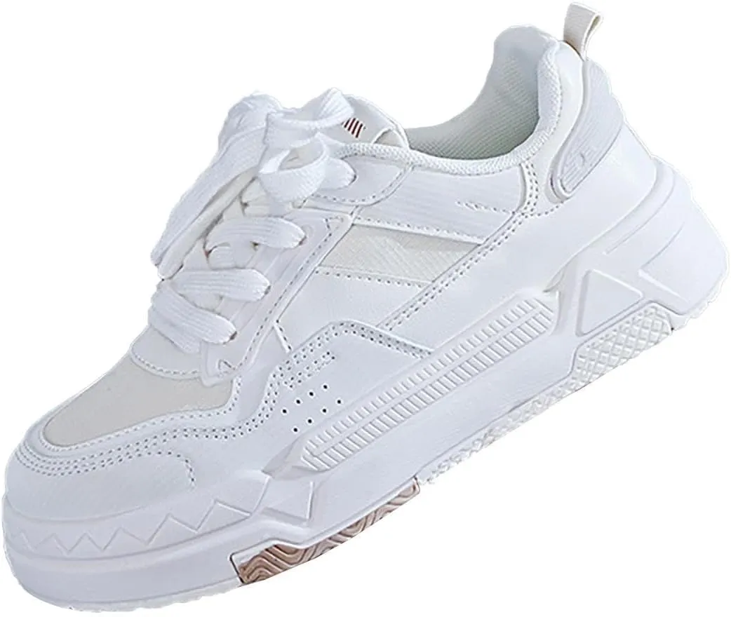 Running Shoes for Women Lether Business Casual Shoes Wedge Sneakers Sneakers for Women Running Fashion Walking Basketball Shoe Cross Trainer Shoe