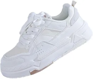 Running Shoes for Women Lether Business Casual Shoes Wedge Sneakers Sneakers for Women Running Fashion Walking Basketball Shoe Cross Trainer Shoe