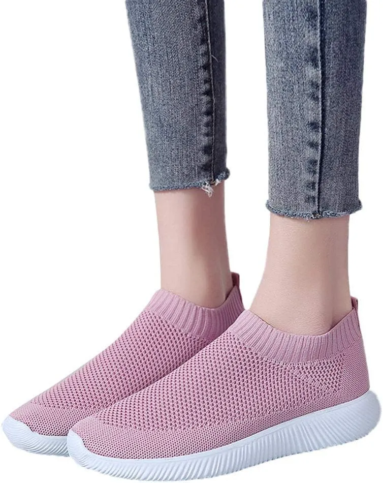 Running Shoes Women Sneakers Tennis Workout Walking Gym Lightweight Business Casual Shoes Women Womens Slip On Loafers White Women's Sneakers