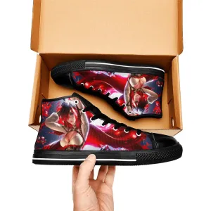RWBY Ruby Rose Fanart Shoes High Top Sneakers for Kids and Adults