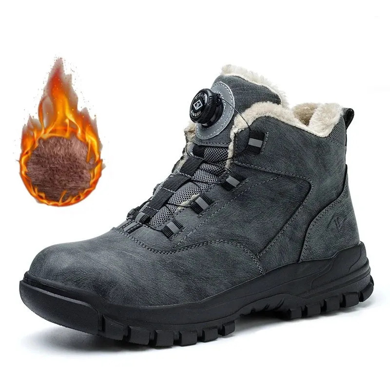 S1  safety shoes with rotating buttons, waterproof