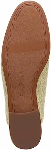 Sam Edelman Linnie Pistachio Chain Embellished Slip On Almond Toe Flat Mules