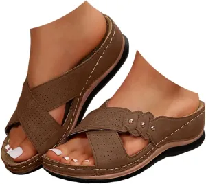 Sandals for Women Dressy Summer, Spring Sandals for Women Comfortable Slippers with Arch Support Sandal Flip Flops