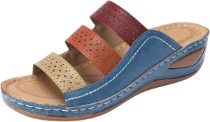 Sandals for Women Flatform Arch Support Lightweight Flip Flops Yoga Mat Thong Wedge Platform Shoes Quick Drying Non-Slip