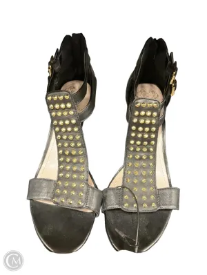 Sandals Heels Kitten By Vince Camuto In Black, Size: 8.5