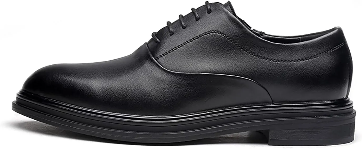 Santimon Men's Classic Oxfords Semi Brogues Cap Toe Leather Lined Comfortable Business Office Casual Formal Dress Shoes