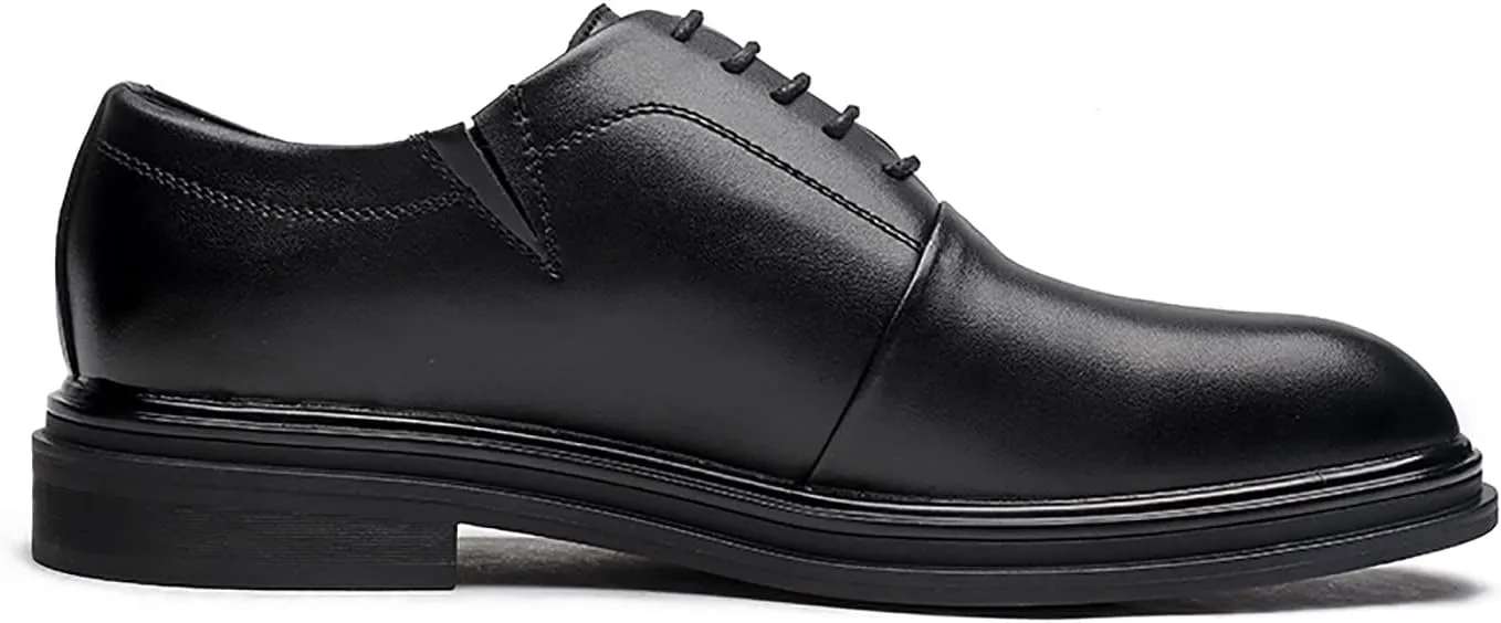 Santimon Men's Classic Oxfords Semi Brogues Cap Toe Leather Lined Comfortable Business Office Casual Formal Dress Shoes