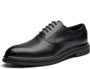 Santimon Men's Classic Oxfords Semi Brogues Cap Toe Leather Lined Comfortable Business Office Casual Formal Dress Shoes
