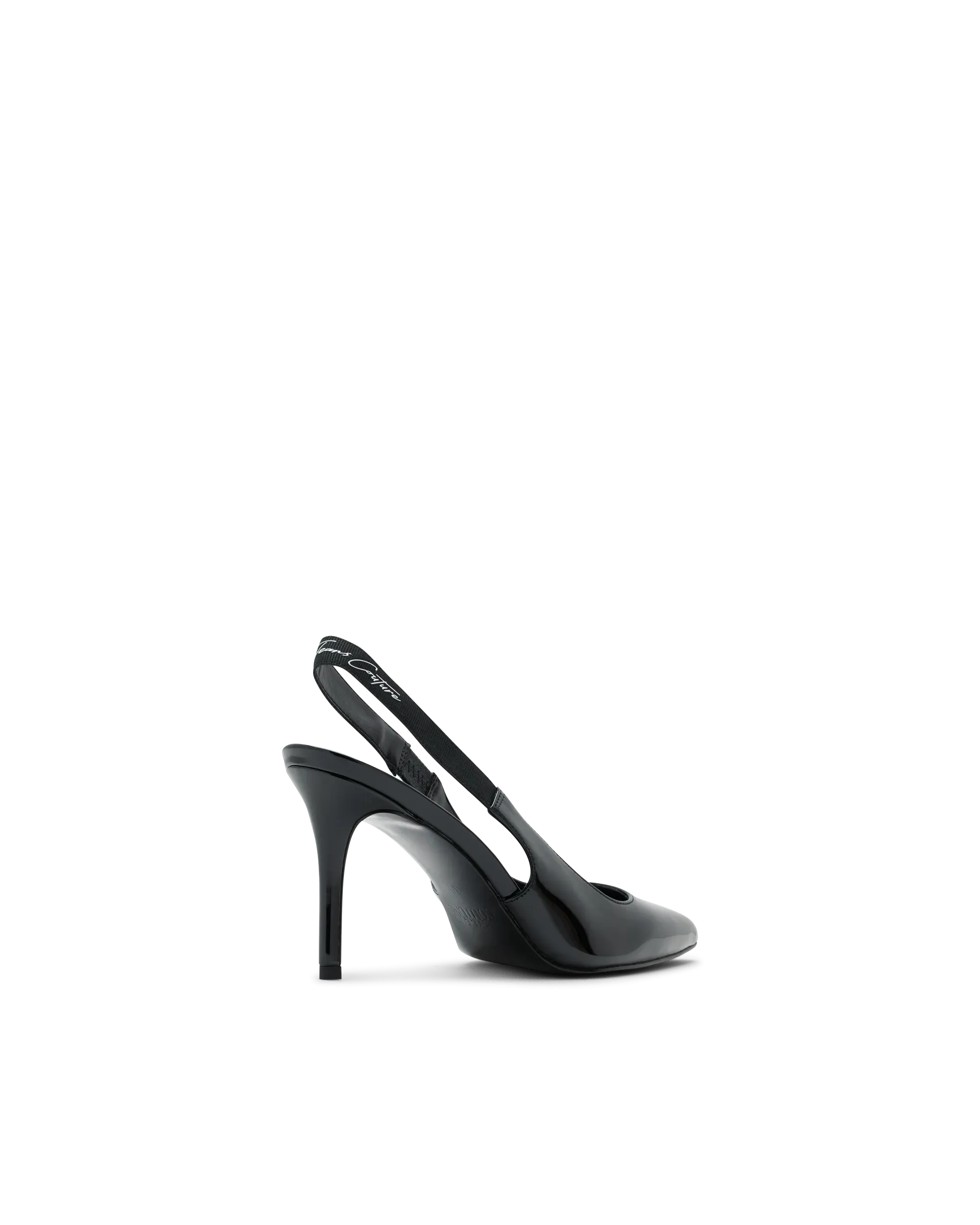 Scarlett Patent Faux-Leather Slingback Pumps