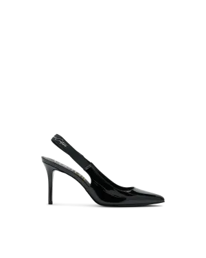 Scarlett Patent Faux-Leather Slingback Pumps