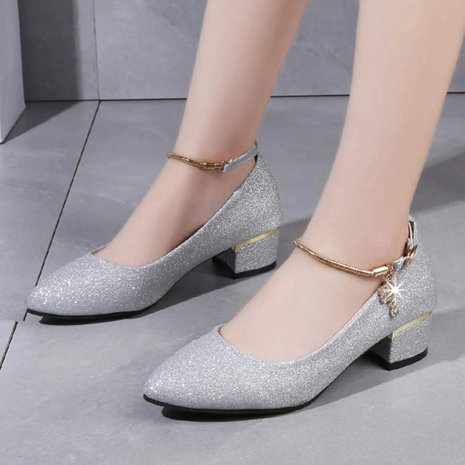 Sexy Casual Dress Shoes Sandals Single Ladies High Fashion Crystal Women Bohemian Heels Shoes Women's high Heels