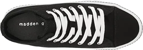 Shaddoww Hi-top Platform Sneakers in Black Fabric